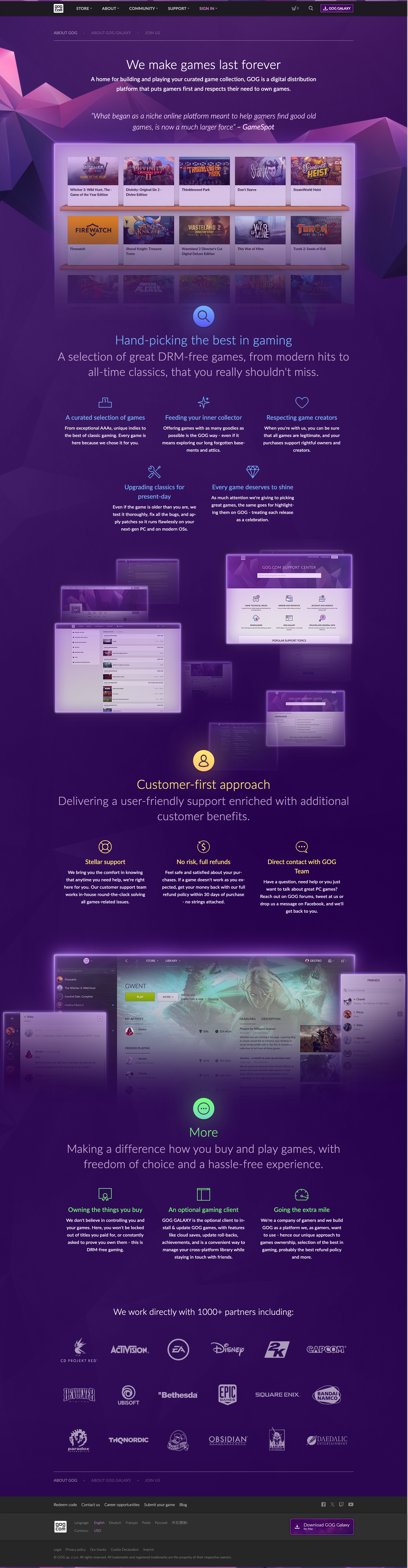 Gog - full page scroll