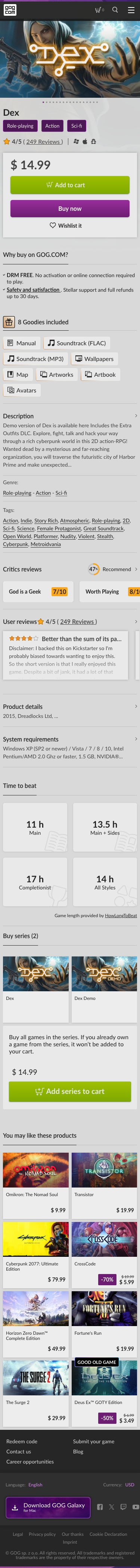 Gog - mobile full page