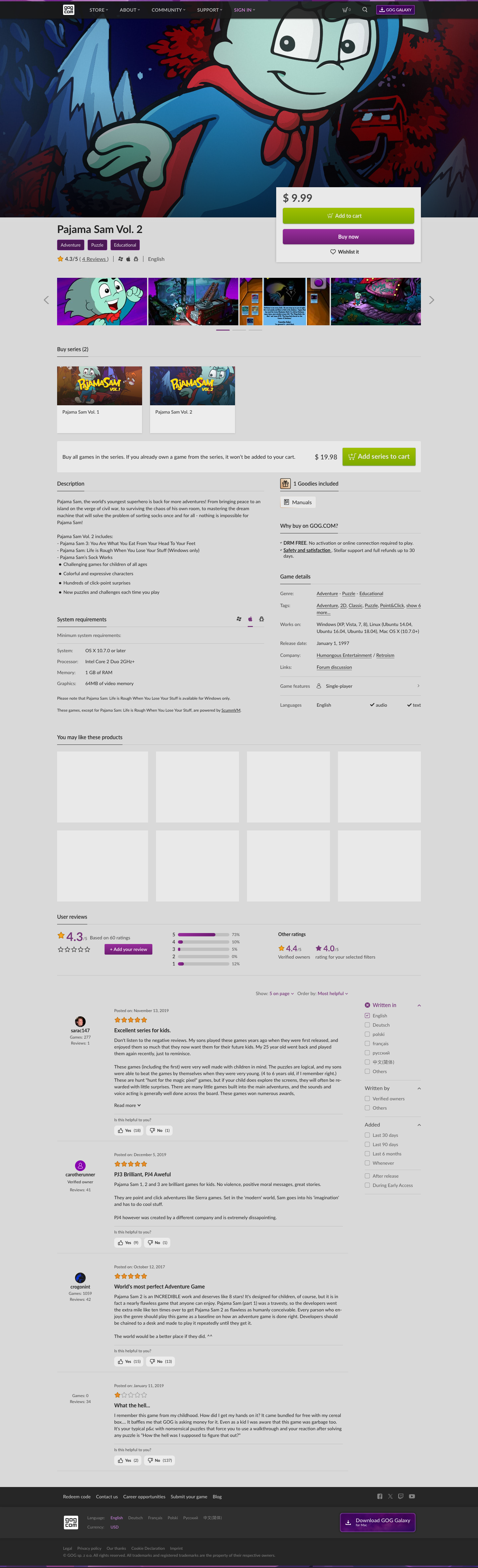 Gog - full page scroll