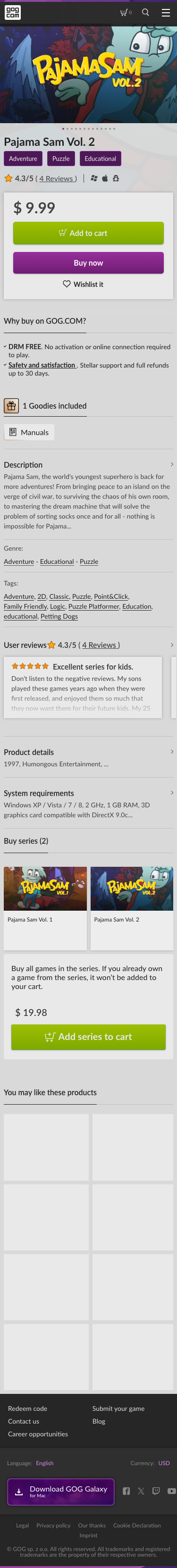 Gog - mobile full page