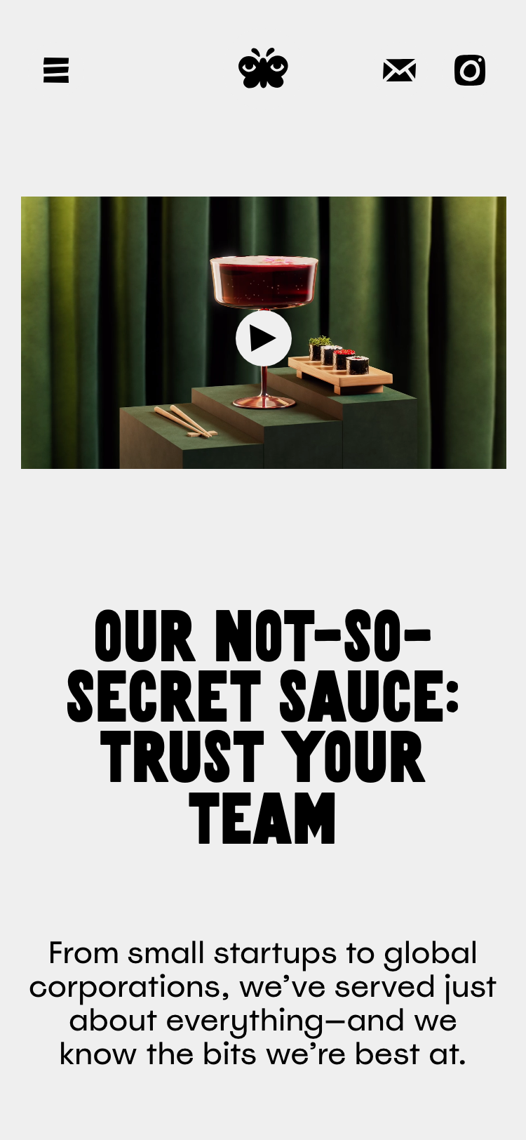 Good Secrets · About - mobile