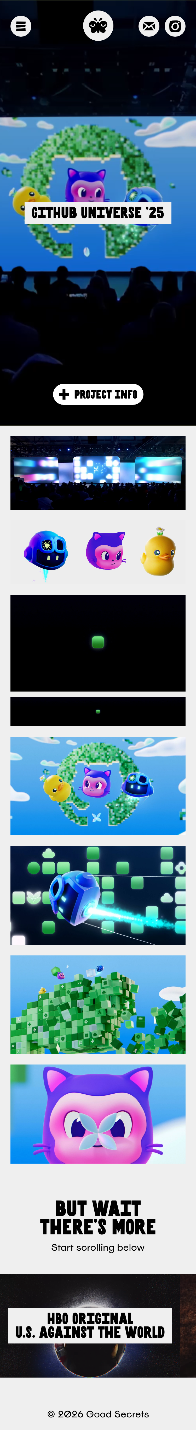 Good Secrets · Github Universe - mobile full page