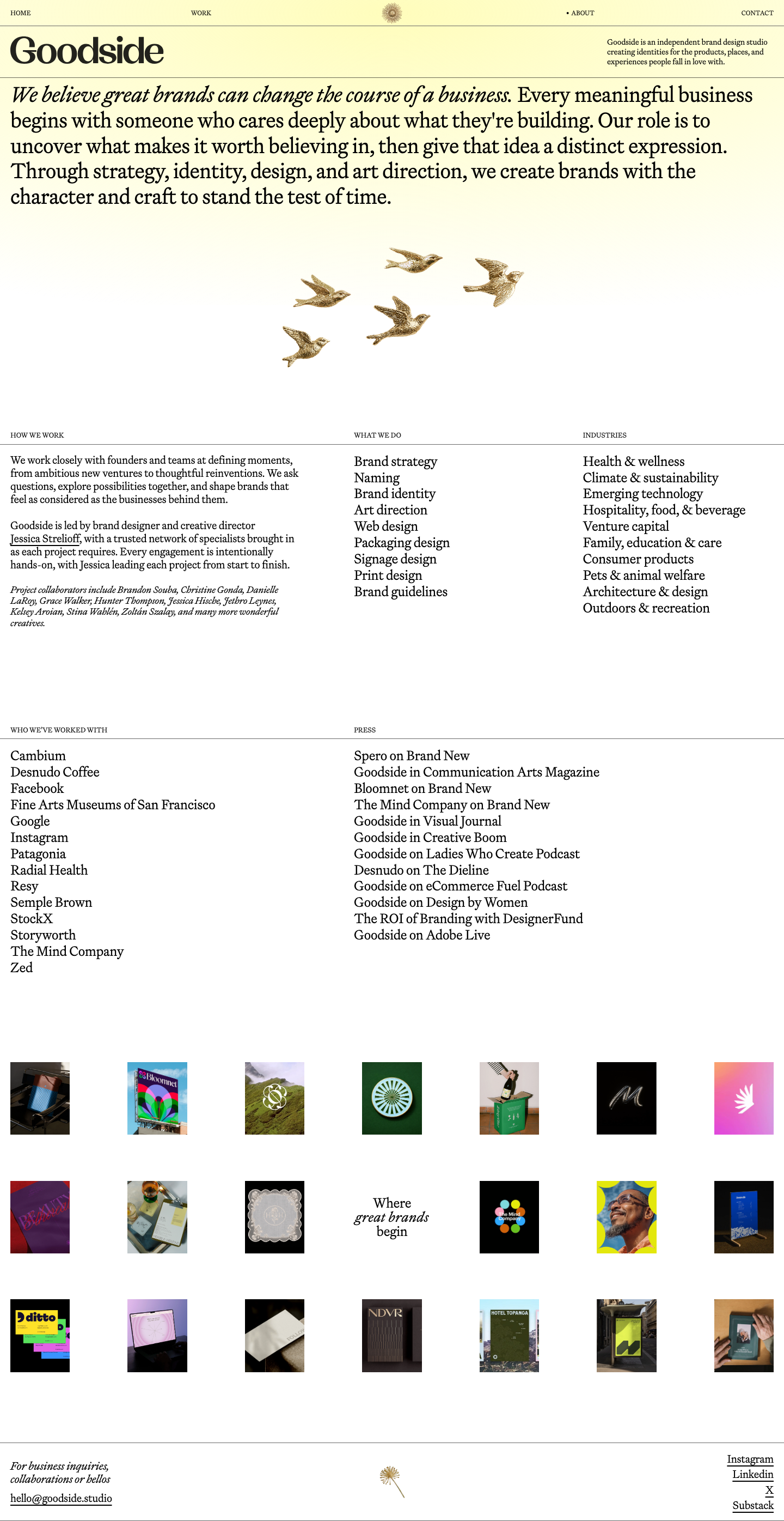 Goodside · About - full page scroll