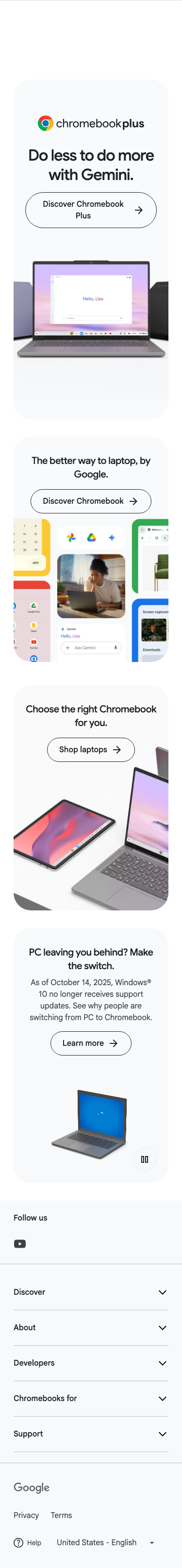 Google - mobile full page