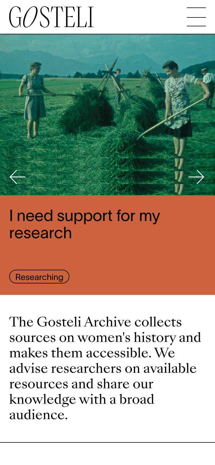 Gosteli-Archiv - mobile