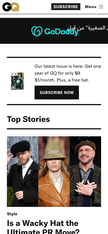 GQ - Men's Fashion, Style, Grooming, Fitness, Entertainment, Lifestyle, News & Politics | GQ - mobile