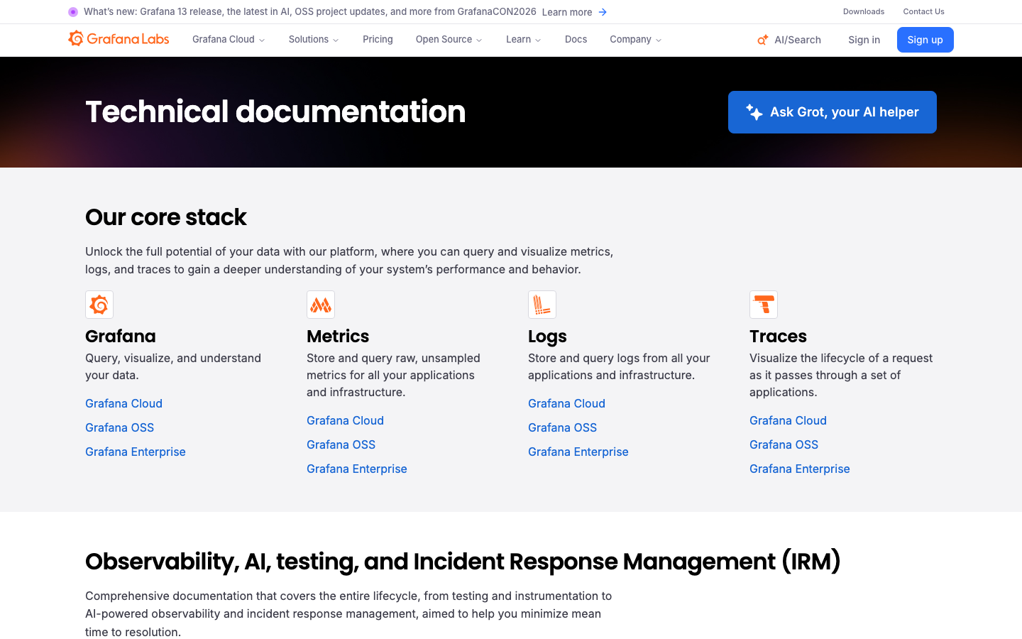 Grafana — Docs - Docs