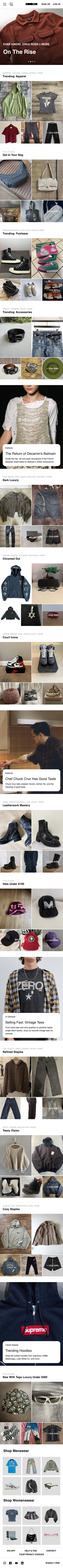 Grailed - mobile full page