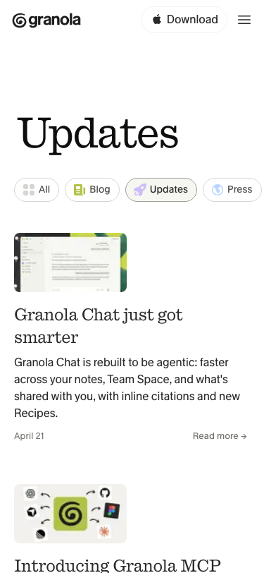 Granola - mobile