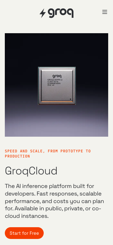 Groq - mobile