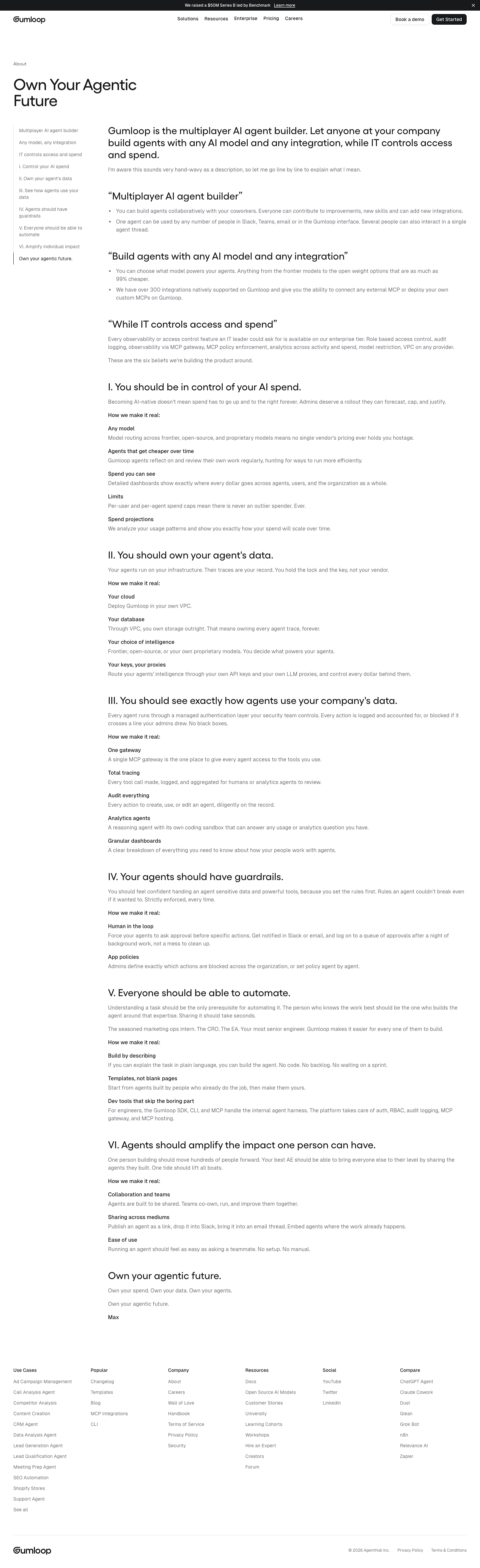 Gumloop · About - full page scroll