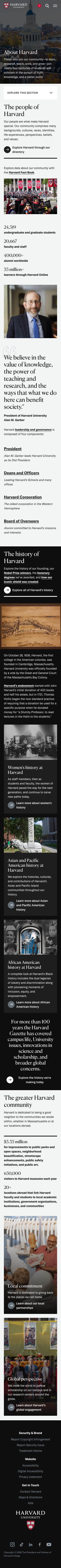 Harvard Edu — About - mobile full page