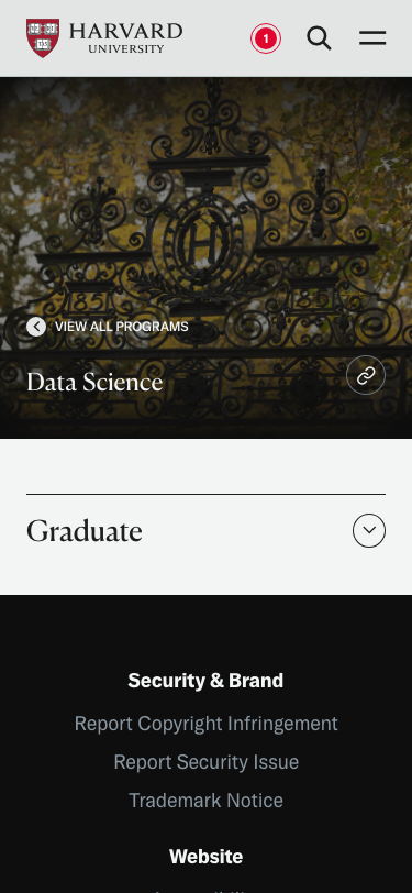 Harvard Edu - mobile