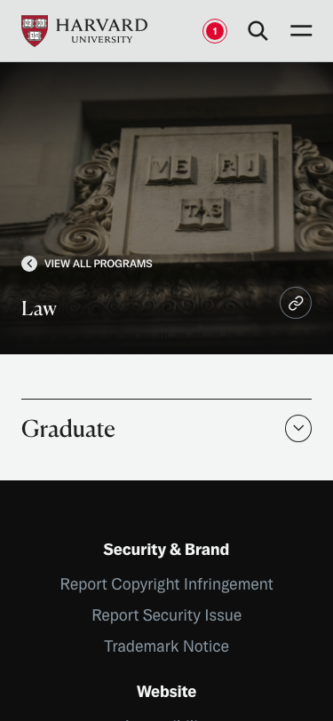 Harvard Edu - mobile