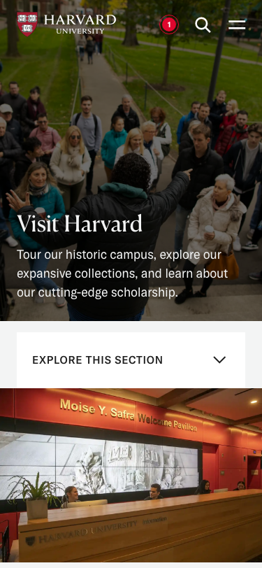 Harvard Edu - mobile
