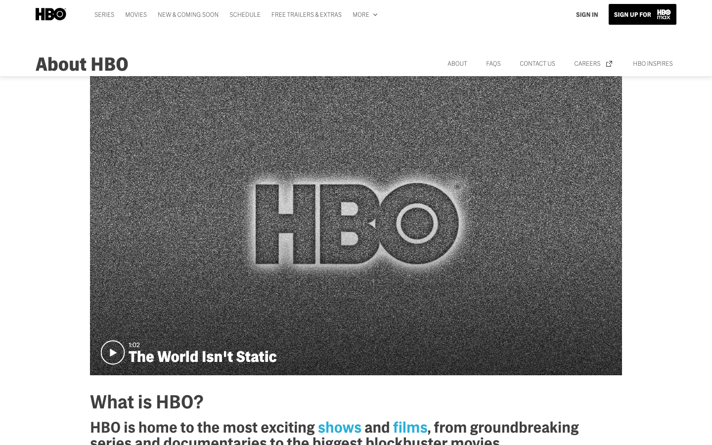 The page uses a striking image as a full-viewport hero, immediately establishing a mood of sophisticated drama. Text is layered over the image, creating a sense of intrigue and highlighting the show's premise. The overall feel is polished and cinematic. · tv show promotion, dark comedy, HBO series, full screen hero, cinematic design, drama promotion, series landing page, dark mode, editorial design