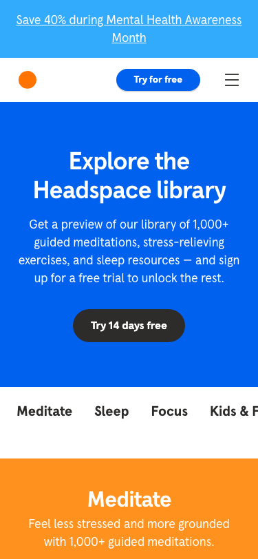 Headspace - mobile
