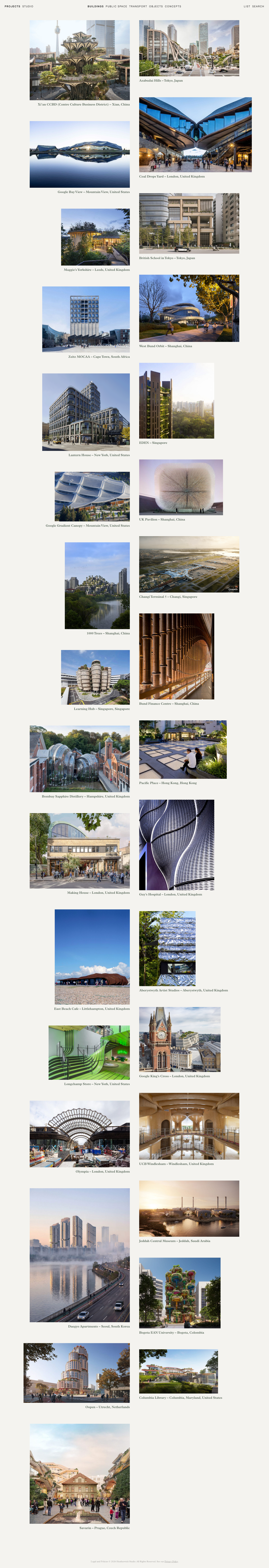 Heatherwick - full page scroll