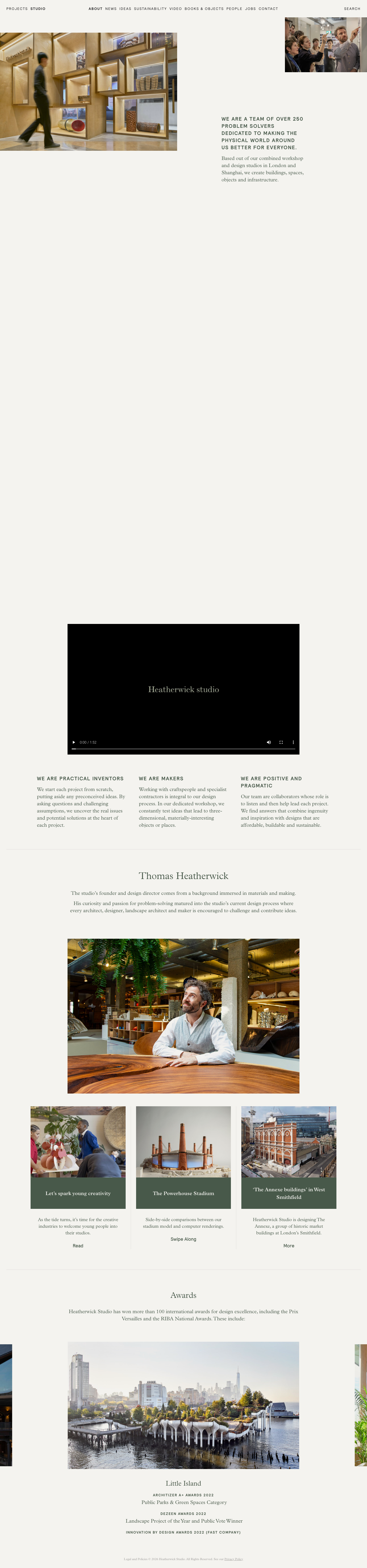 Heatherwick - full page scroll