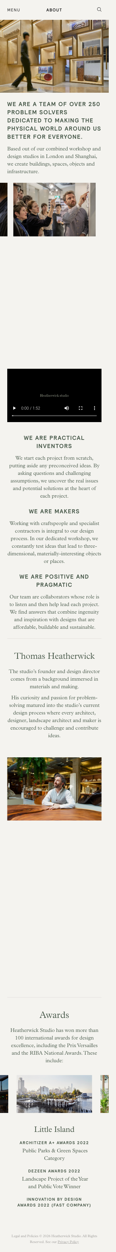 Heatherwick - mobile full page