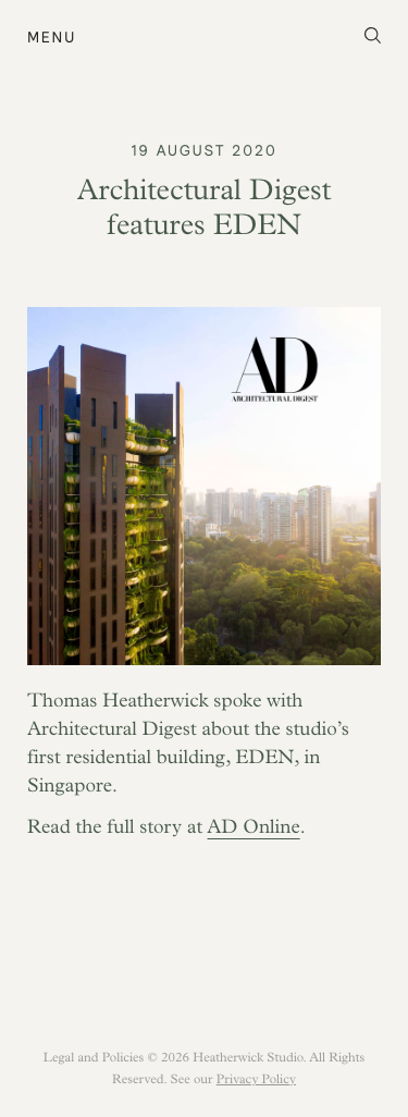 Heatherwick - mobile full page