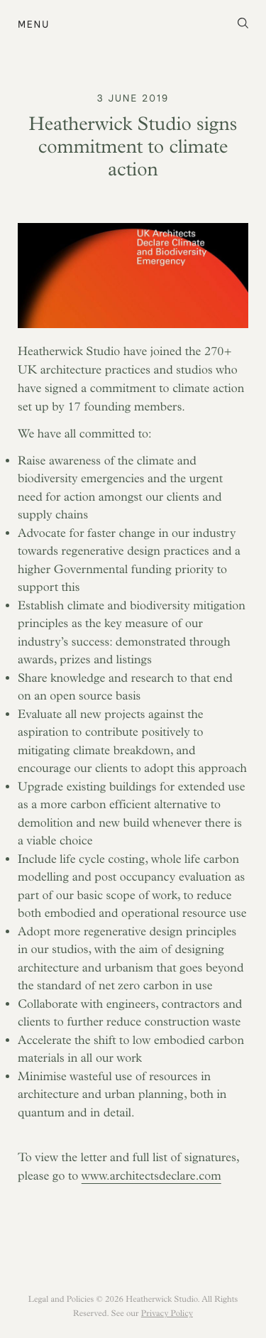 Heatherwick - mobile full page