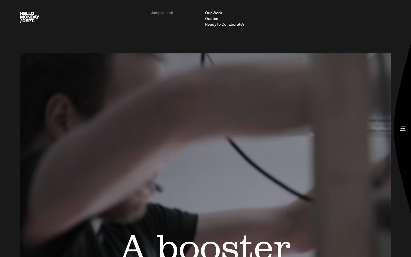 Hellomonday — Features - The layout prioritizes clean typography and ample white space, echoing a design-focused aesthetic. The simple line drawings and restrained color palette contribute to a feeling of considered craftsmanship.  ·  minimalist agency, editorial design, line drawing hero, simple illustration, white space design, typography focused, clean layout, studio homepage