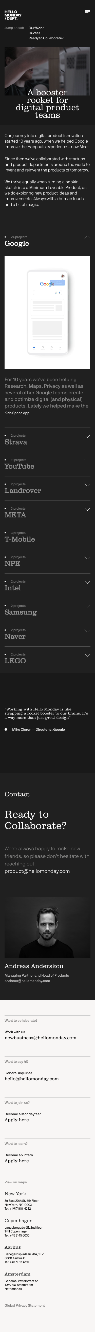 Hellomonday — Features - mobile full page