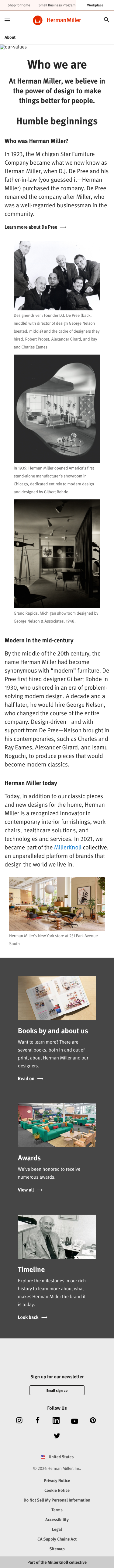 Hermanmiller — About - mobile full page