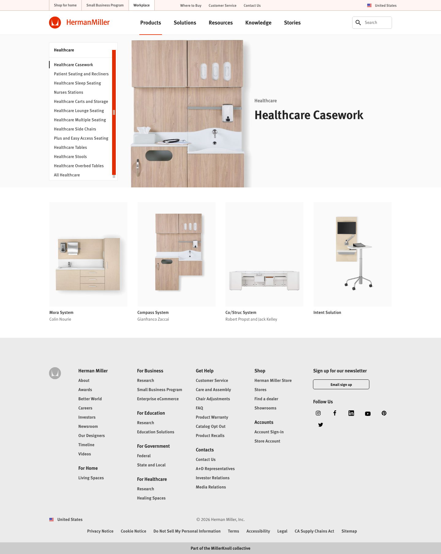 Hermanmiller - full page scroll