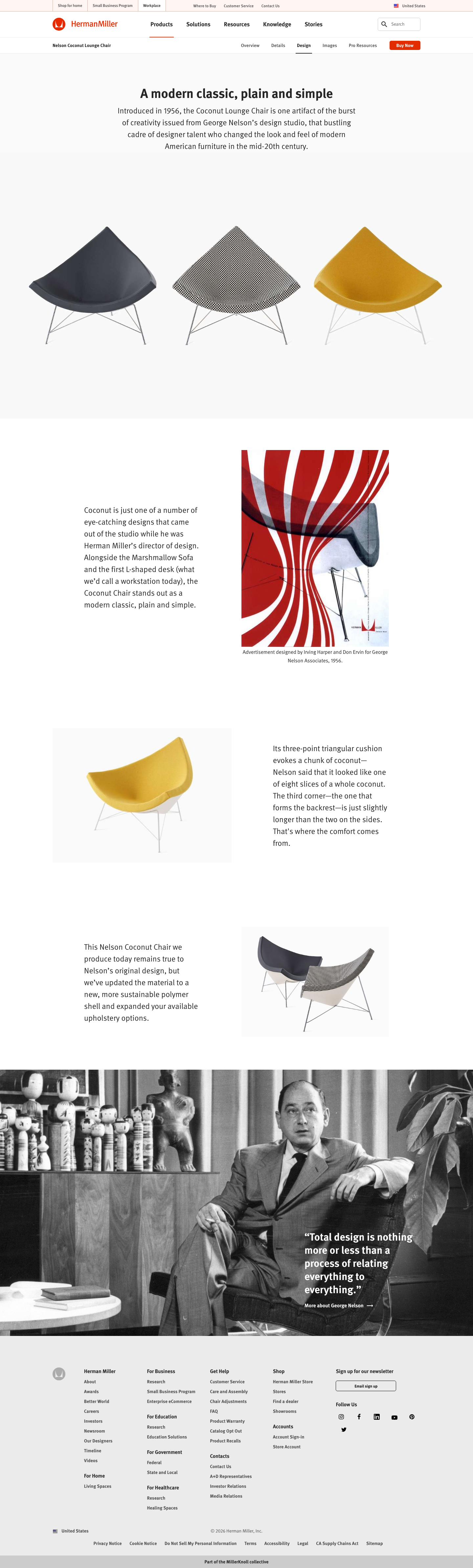 Hermanmiller - full page scroll