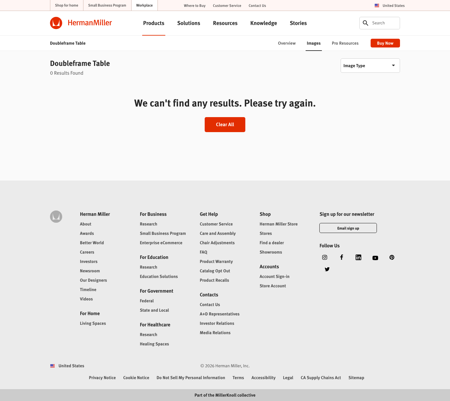 Hermanmiller - full page scroll