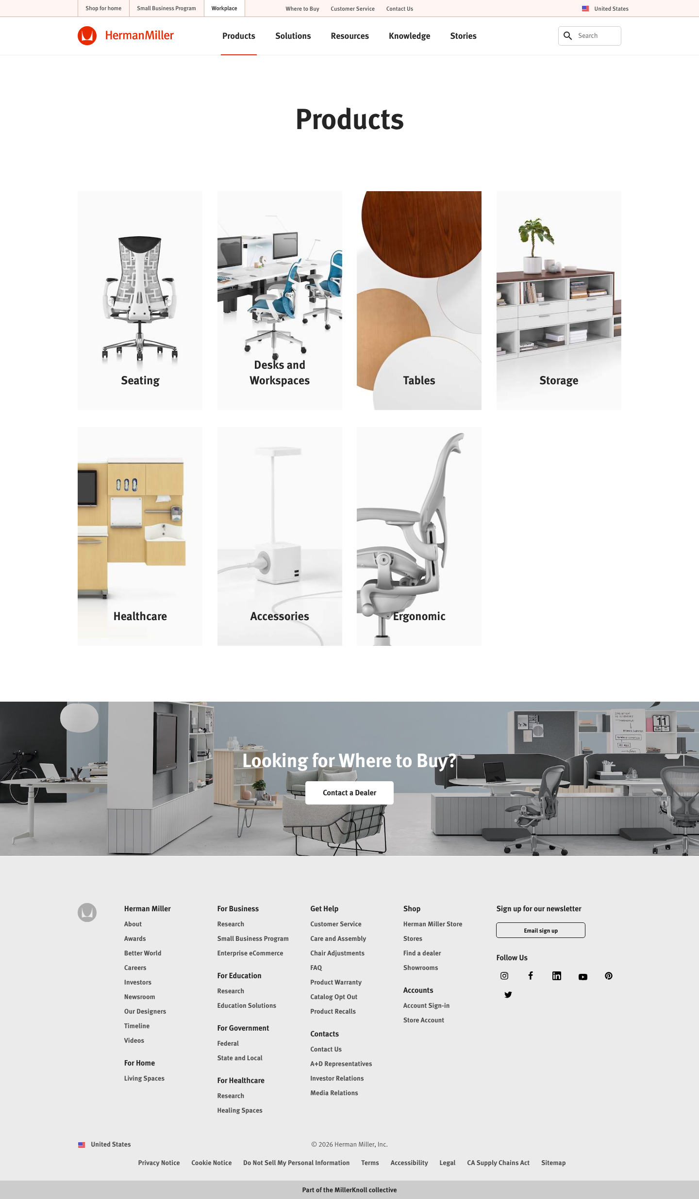 Hermanmiller - full page scroll