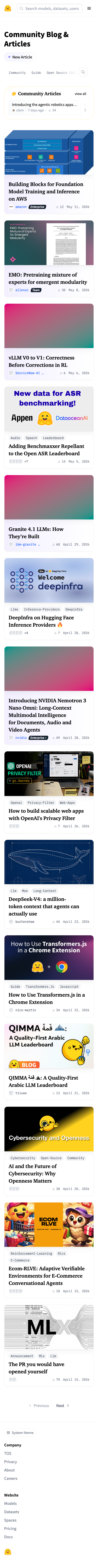 Huggingface — Blog - mobile full page