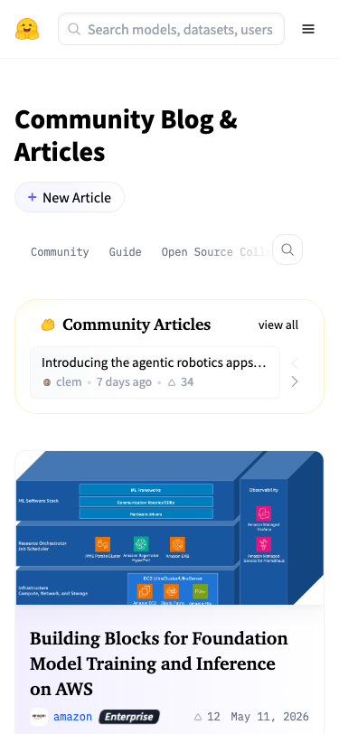Huggingface — Blog - mobile