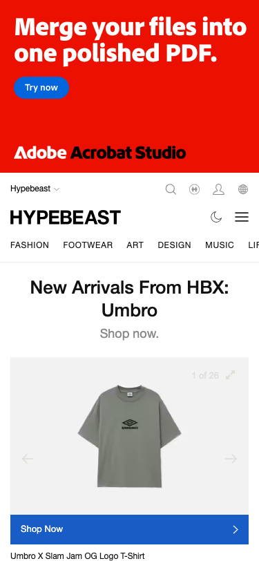 Hypebeast - mobile