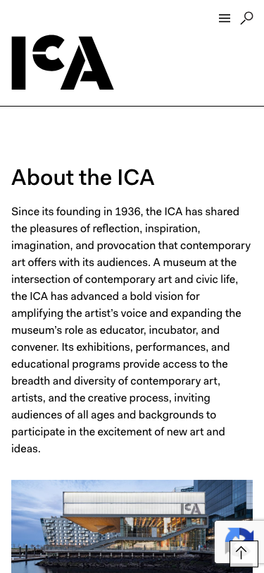 Icaboston — About - mobile