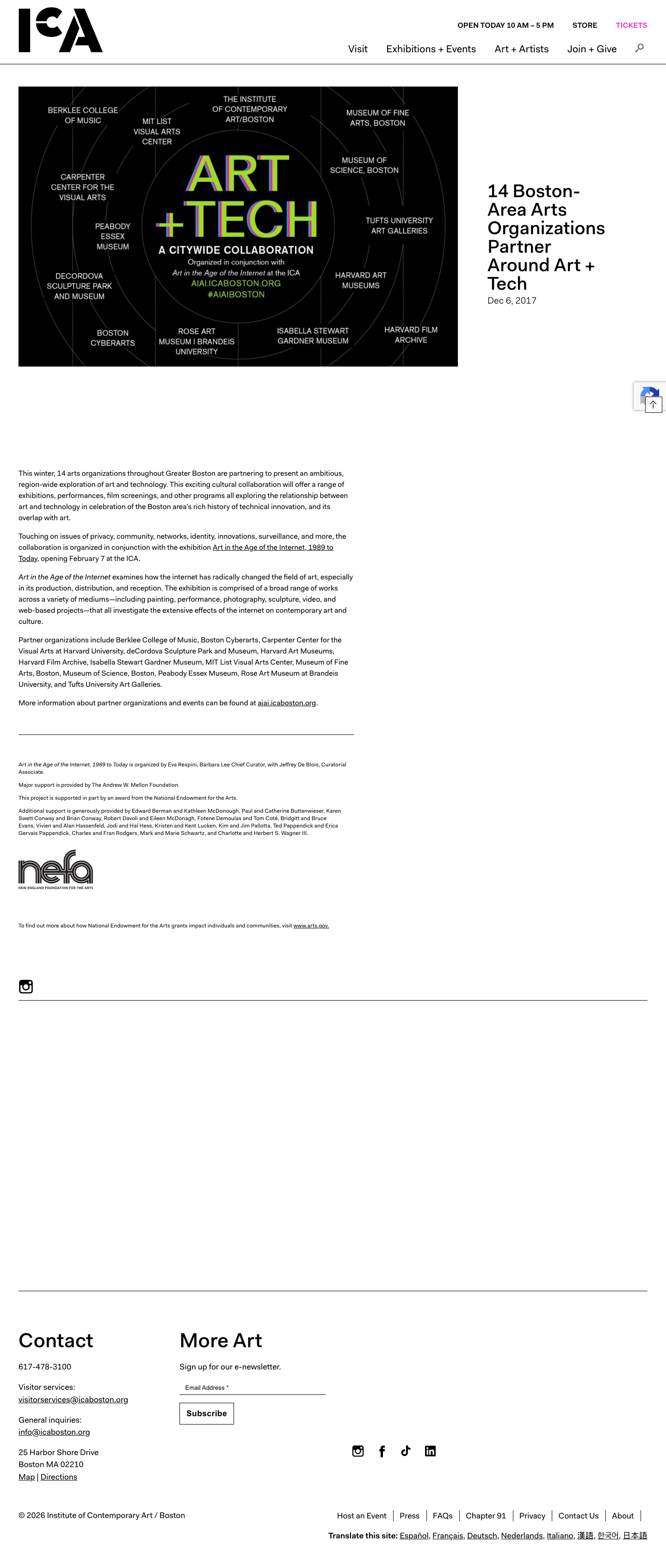 Icaboston - full page scroll