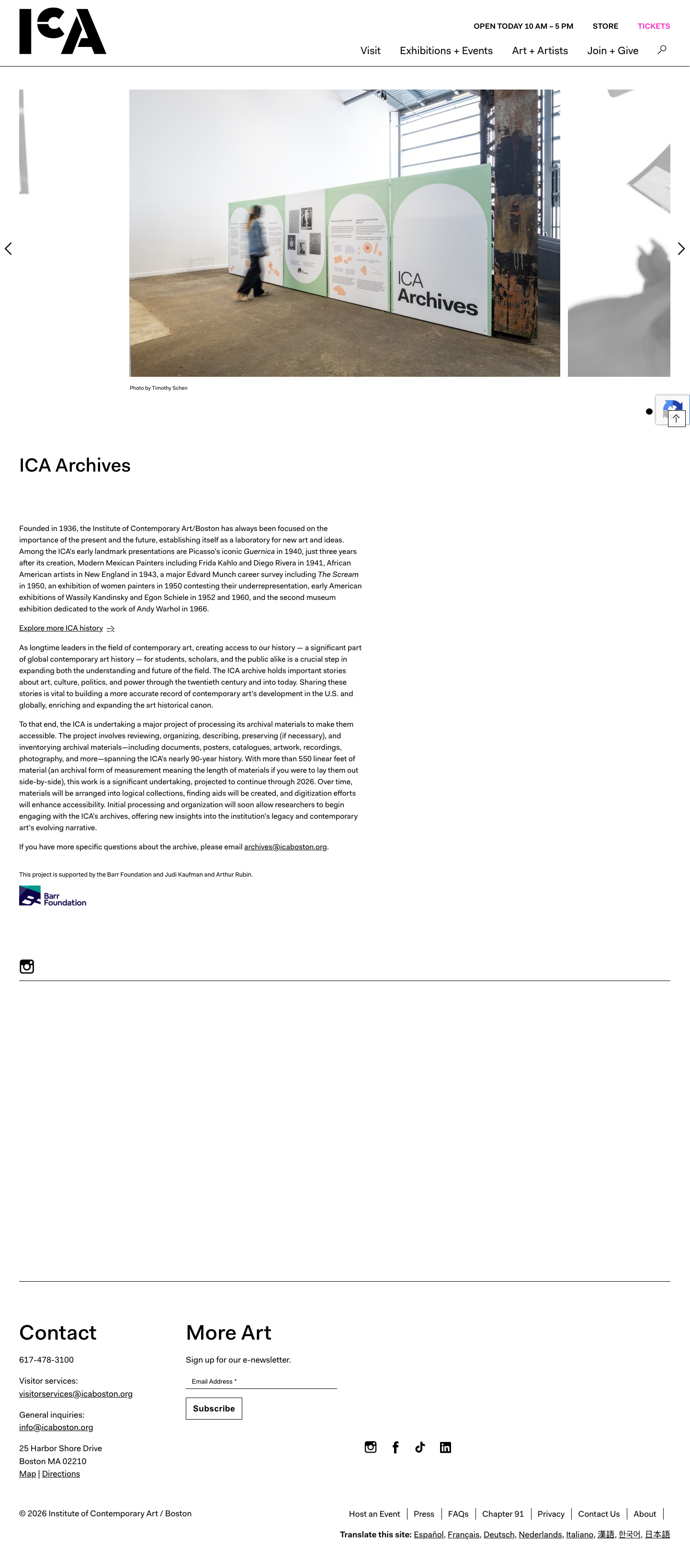 Icaboston - full page scroll