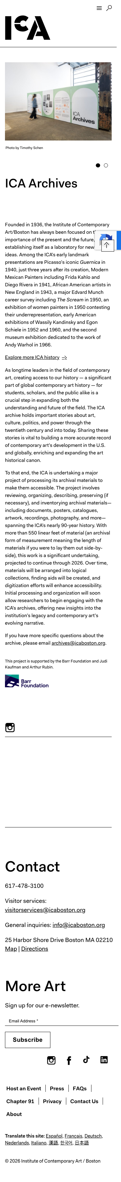 Icaboston - mobile full page