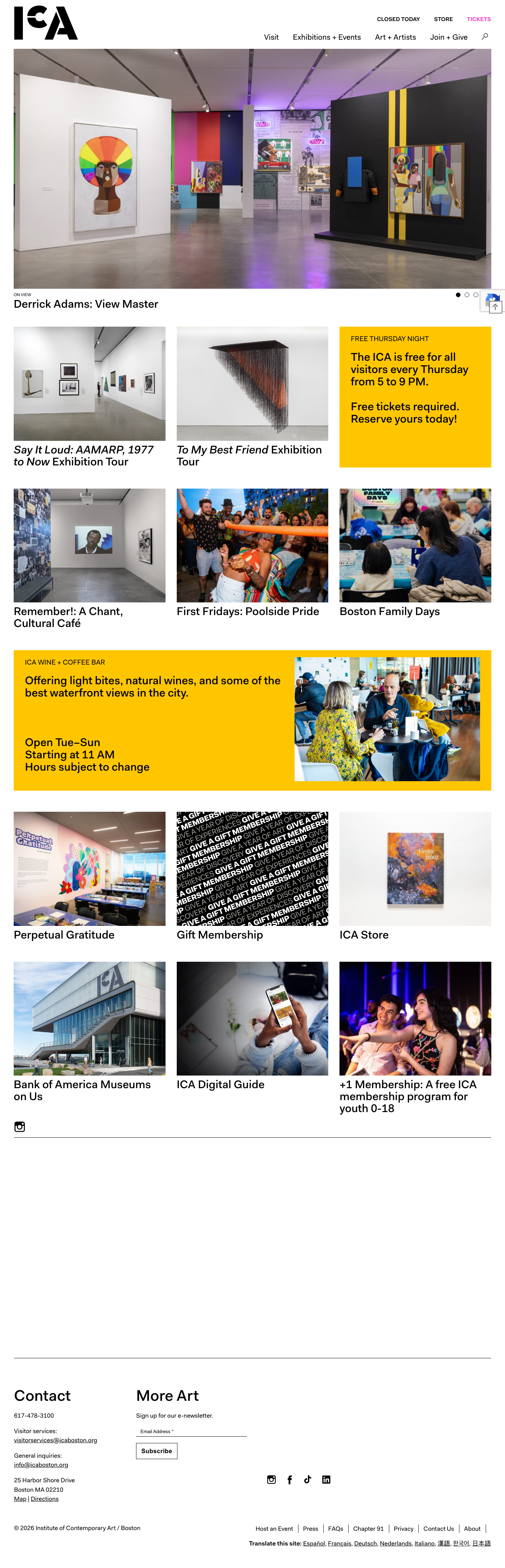 Icaboston - full page scroll