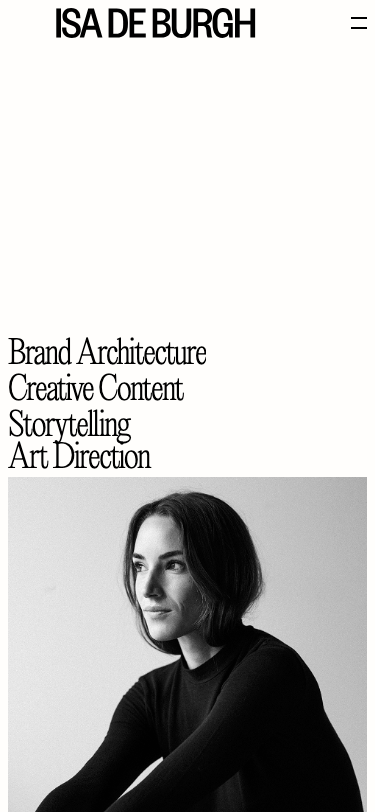 Isa de Burgh – CPG Brand Architect & Creative Director - mobile