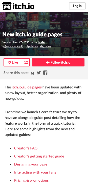 Itch - mobile