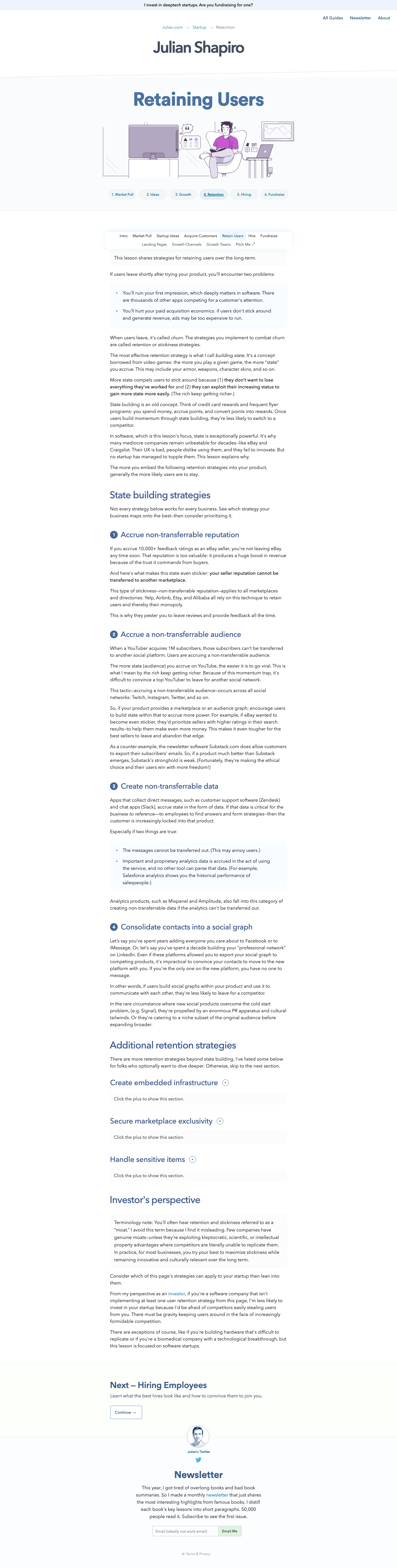 Julian — Docs - full page scroll