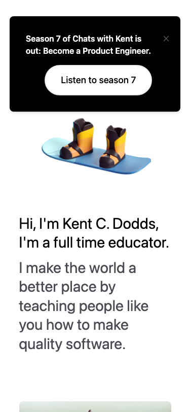 Kentcdodds — About - mobile