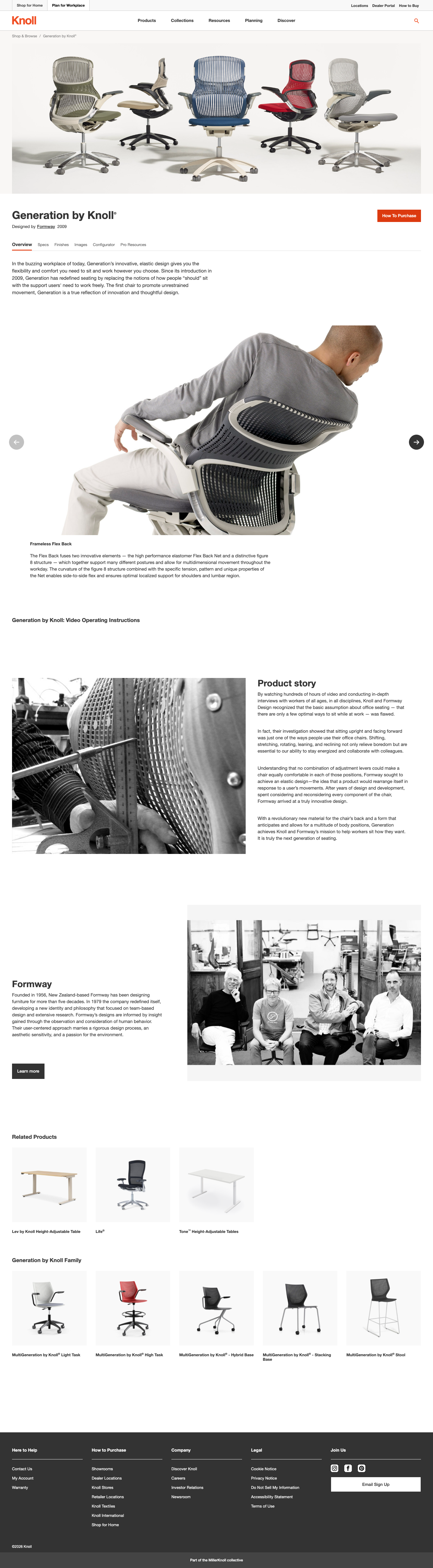 Knoll - full page scroll