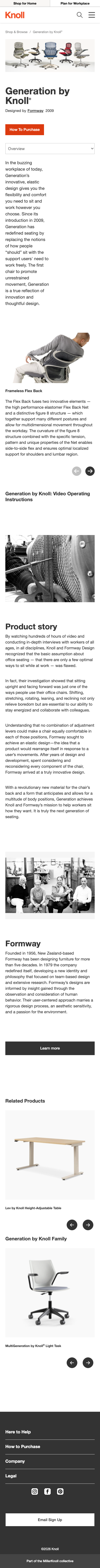 Knoll - mobile full page