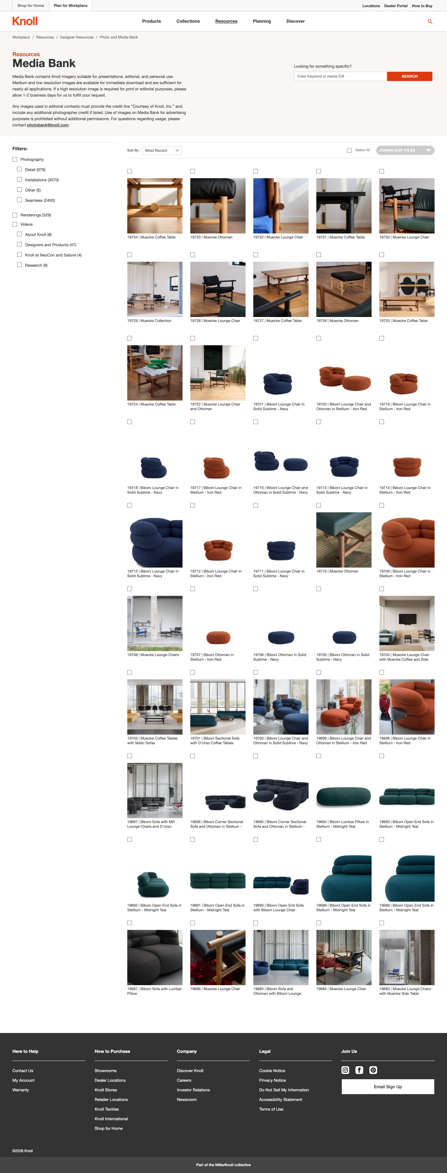 Knoll - full page scroll