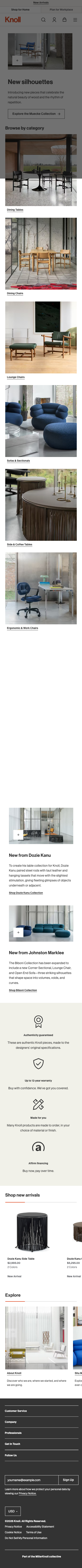 Knoll - mobile full page