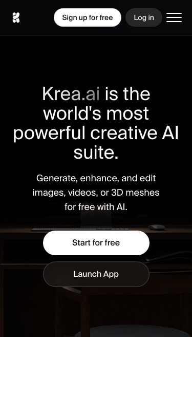Krea: AI Creative Suite for Images, Video & 3D - mobile